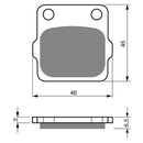 Goldfren Brake Pads Offroad Racing GF077 - K5 ( PR25 )
