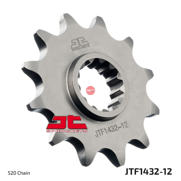 JT Steel 12 Tooth Front Motorcycle Sprocket JTF1432.12