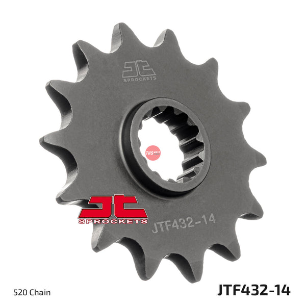 JT Steel 14 Tooth Front Motorcycle Sprocket JTF432.14