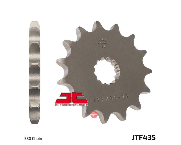 JT Steel 15 Tooth Front Motorcycle Sprocket JTF435.15