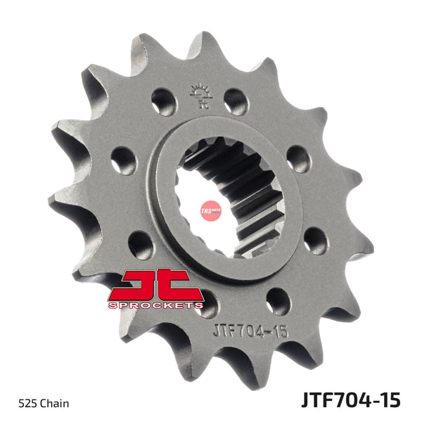 JT Steel 15 Tooth Front Motorcycle Sprocket JTF704.15