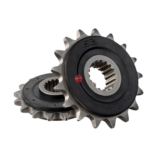 JT Steel Rubber Cushioned 17 Tooth Front Motorcycle Sprocket JTF704.17RB