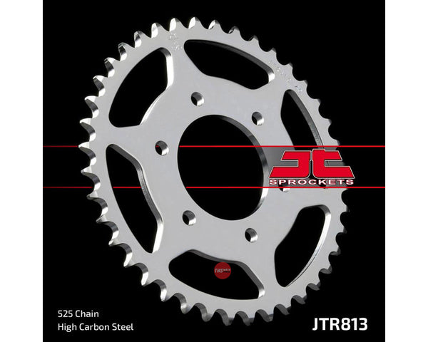 JT Steel 40 Tooth Rear Motorcycle Sprocket JTR813.40