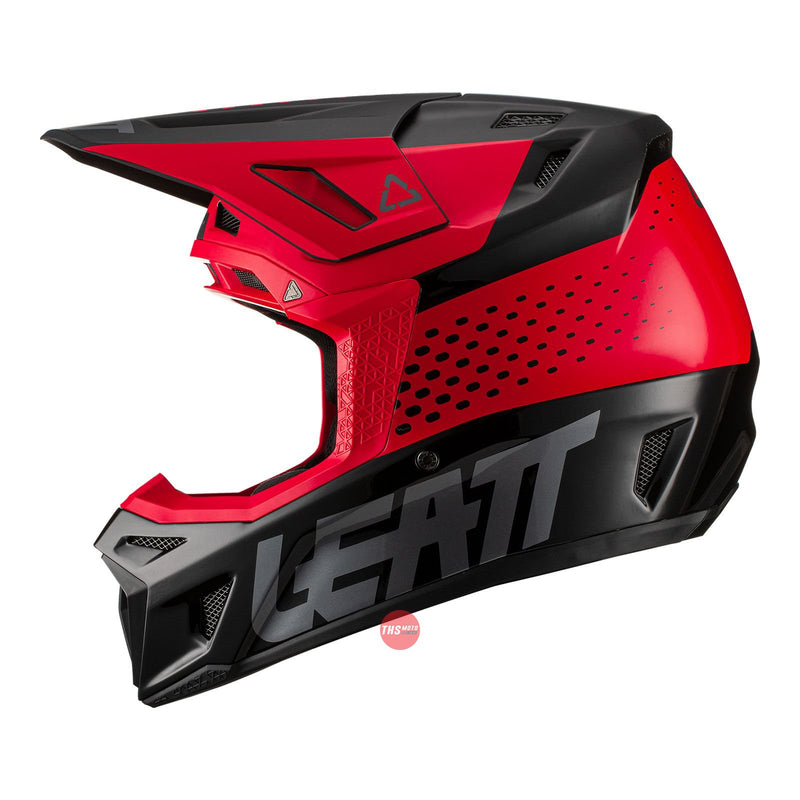 Leatt 2022 Helmet Kit Moto 8.5 V22 Red Black Medium 57-58cm