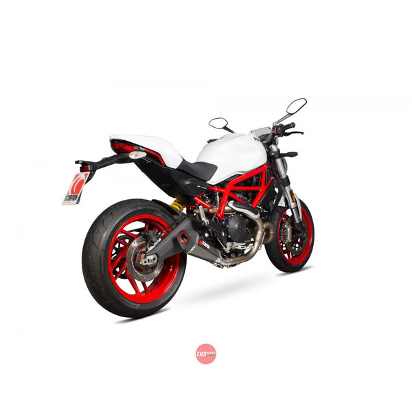 Ducati Monster 797 2017-2020 Exhaust Slip On Serket Taper Carbon Fibre