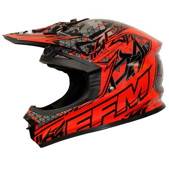 FFM Helmet Motopro 5 Red Black Medium 57cm 58cm