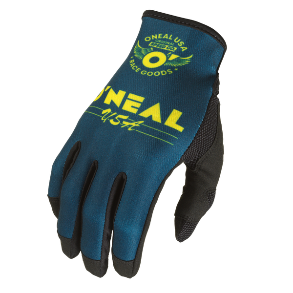 Oneal Mayhem Bullet V.22 Blue Yellow Size (09) Medium Off Road Gloves