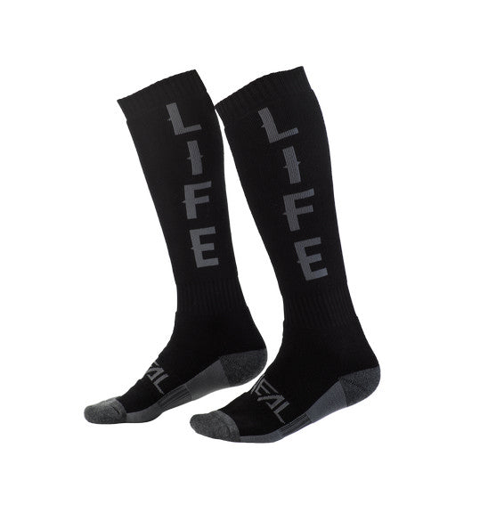 Oneal PRO MX RIDE LIFE Black Grey One Size Socks