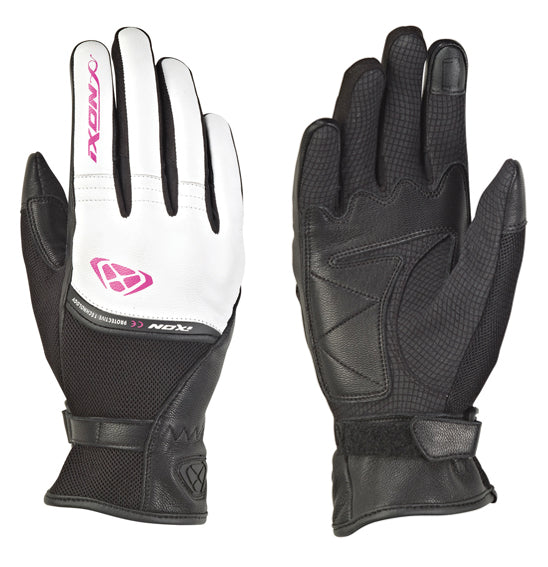 Ixon RS SHINE 2 Black White Fuchsia Size Medium Road Gloves Womens