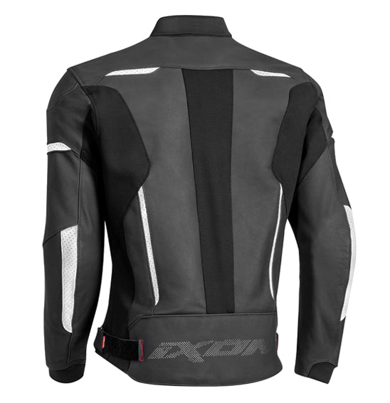 Ixon RHINO Black White Size Medium Leather Jacket