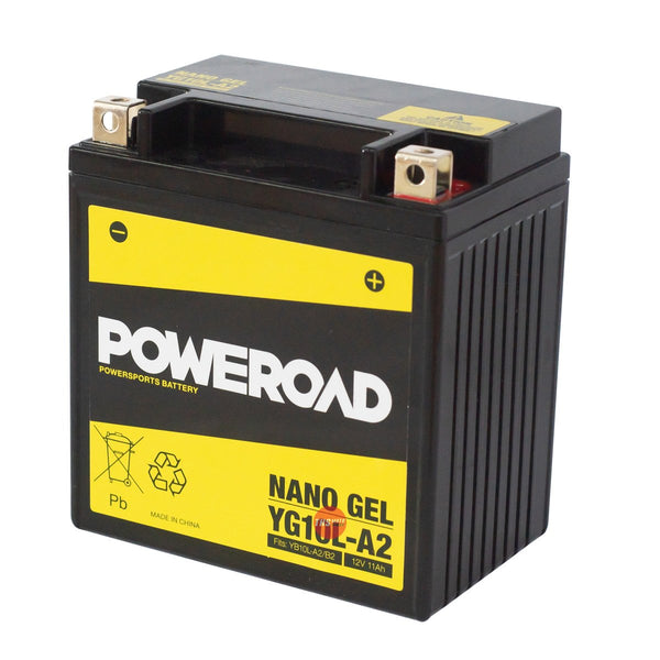 Poweroad Nano Gel Sealed Factory Activated Powersports Battery YG10L-A2