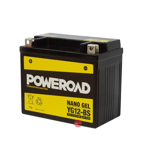 Poweroad Nano Gel Sealed Factory Activated Powersports Battery YG12-BS