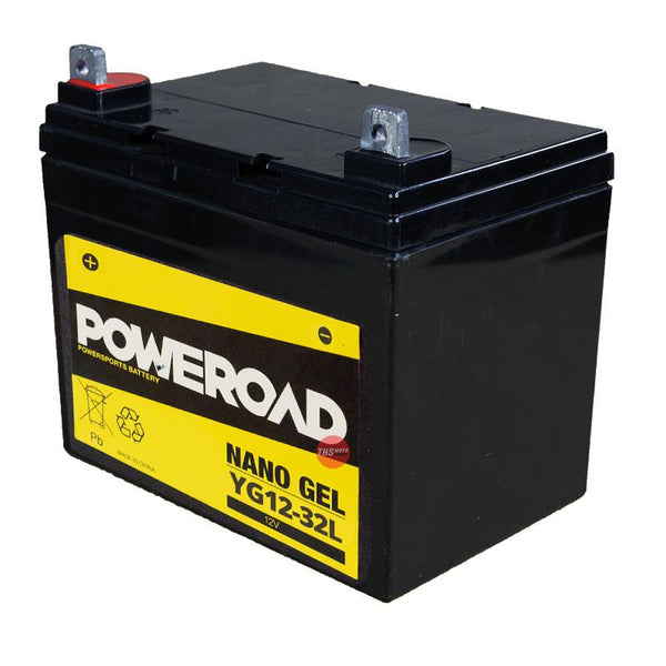 Poweroad Nano Gel Sealed Factory Activated Powersports Battery YG1232L