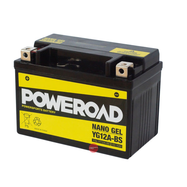 Poweroad Nano Gel Sealed Factory Activated Powersports Battery YG12A-BS