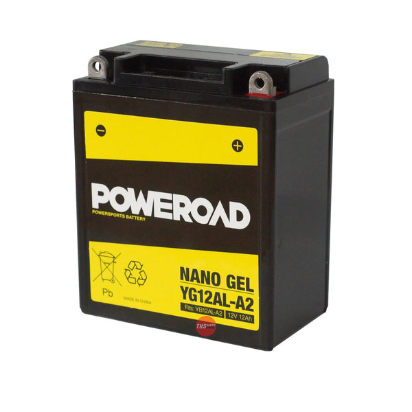 Poweroad Nano Gel Sealed Factory Activated Powersports Battery YG12AL-A2