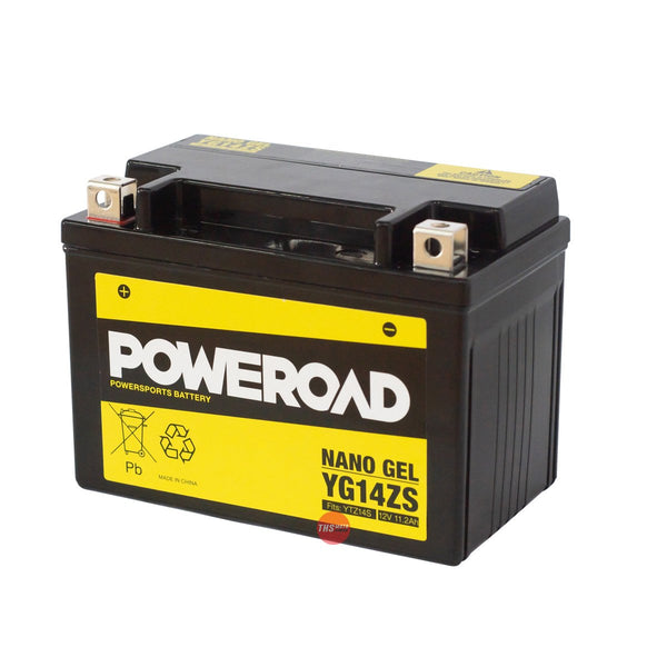 Poweroad Nano Gel Sealed Factory Activated Powersports Battery YG14-ZS
