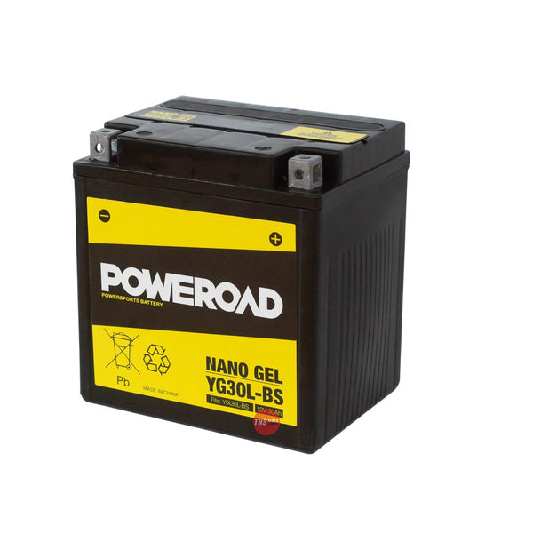 Poweroad Nano Gel Sealed Factory Activated Powersports Battery YG30L-BS