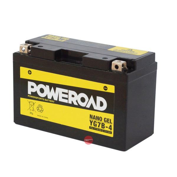 Poweroad Nano Gel Sealed Factory Activated Powersports Battery YG7B-4
