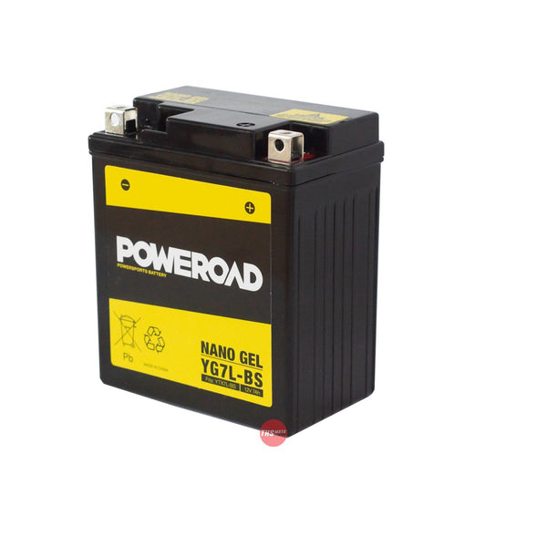 Poweroad Nano Gel Sealed Factory Activated Powersports Battery YG7L-BS