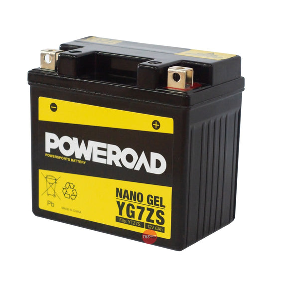 Poweroad Nano Gel Sealed Factory Activated Powersports Battery YG7-ZS