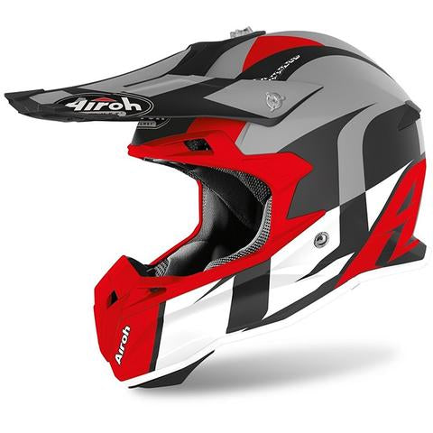Airoh Helmet Shoot Red Matt Terminator Open Vision Off-Road Large 59cm 60cm