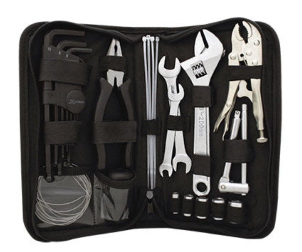 XTMT051 - Xtech Travel Tool Kit has been designed to fit under most rear motorcycle seats