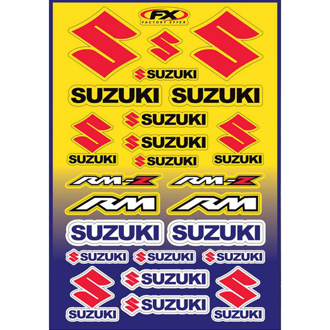 Factory Effex Suzuki Moto Sticker Sheet