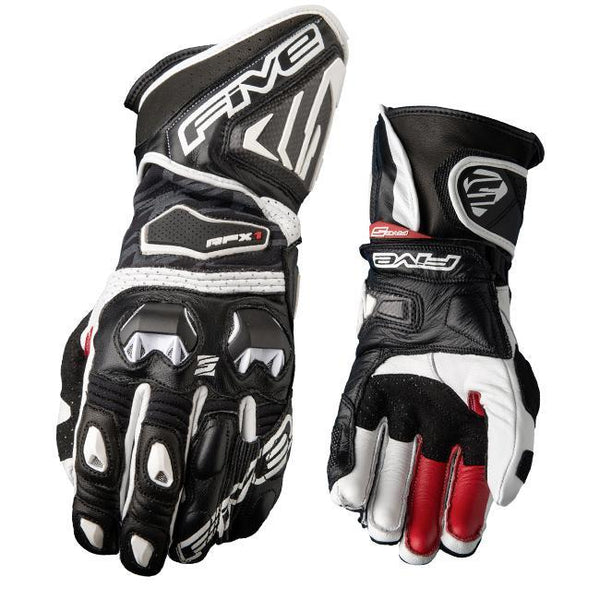Five Gloves RFX1 Black White Race Medium
