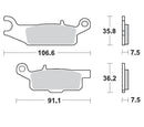 Moto Master Brake Pads Front Right Pro Sintered For Yamaha YFM250 Raptor 08-11 YFM250R 12-13