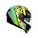 AGV K3 SV Rossi Tribe 46 Black Hi Vis Yellow Road Helmet Size Medium Small 57cm