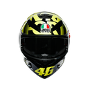 AGV K3 SV Rossi Tribe 46 Black Hi Vis Yellow Road Helmet Size Medium Small 57cm