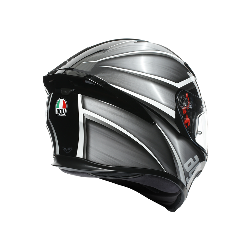 AGV K5 S Tempest Black Silver 62 XL Extra Large Helmet
