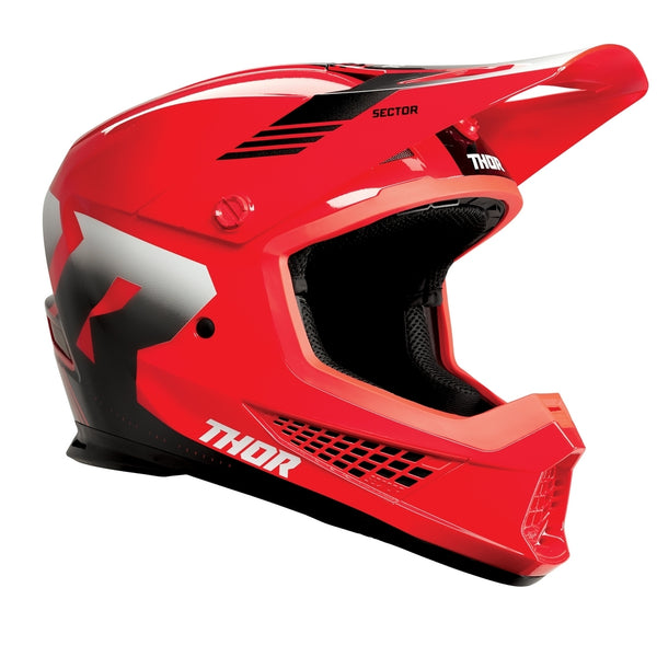 Thor MX Helmet S25  Sector 2 Carv Red White 2XL