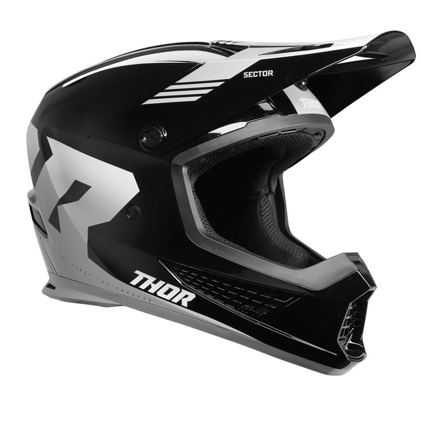 Thor MX Helmet S25  Sector 2 Carv Black White 2XL