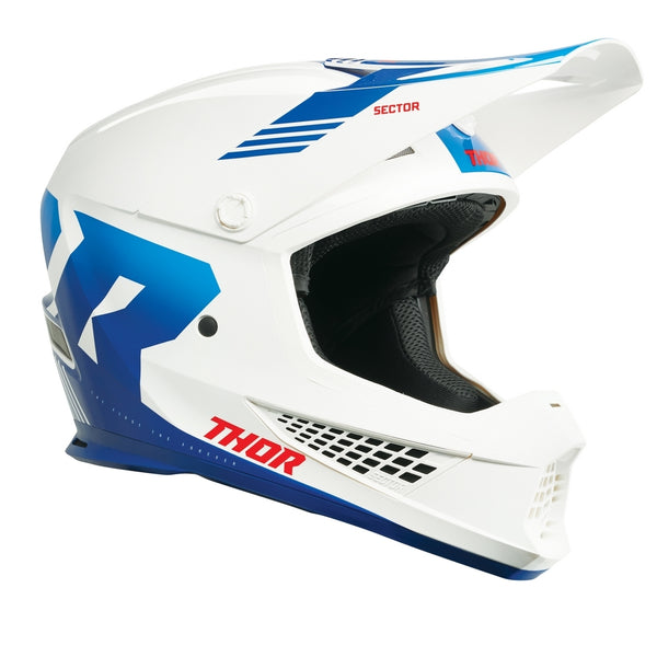 Thor MX Helmet S25  Sector 2 Carv White Bl XL