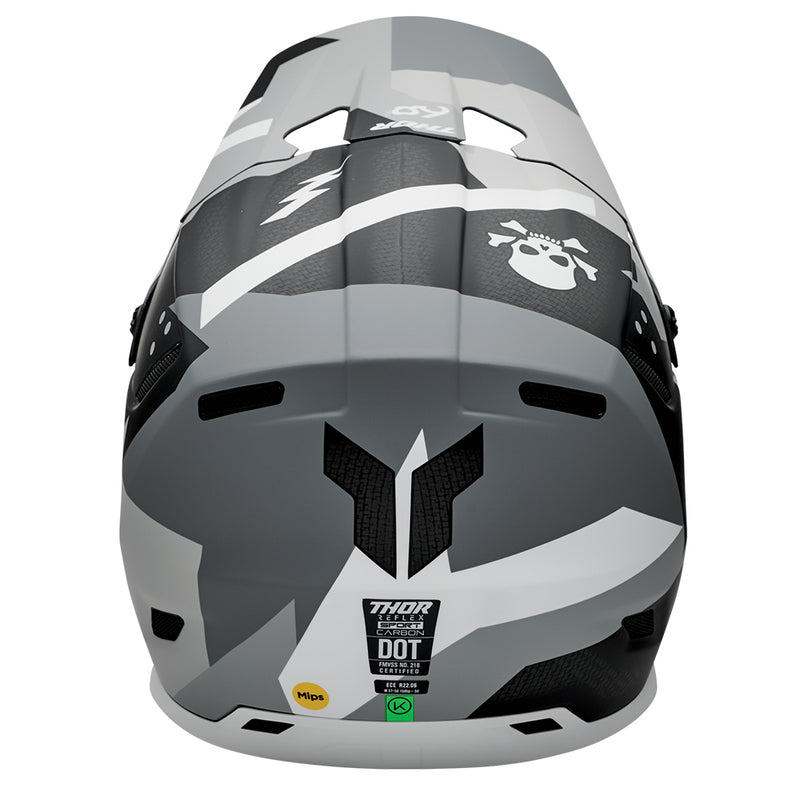Thor MX Helmet S25  Reflex Sport Carbon Brave Grey White XLarge