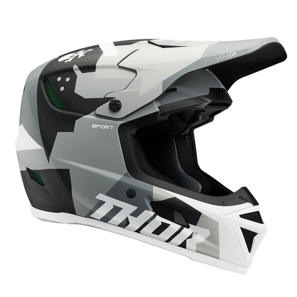 Thor MX Helmet S25  Reflex Sport Carbon Brave Grey White XLarge