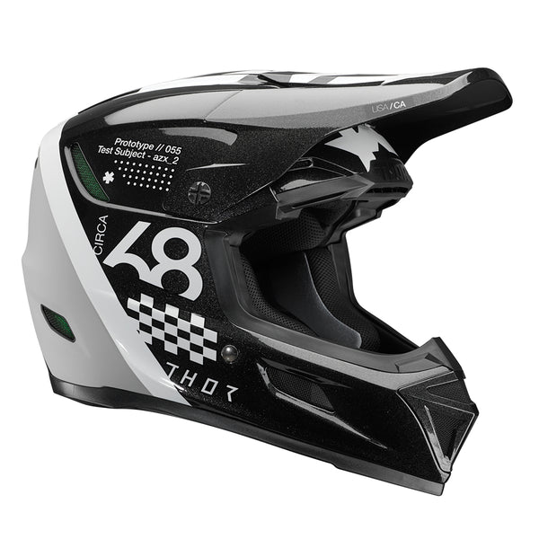 Thor MX Helmet S25  Reflex Sport Composite Riot Black White Medium