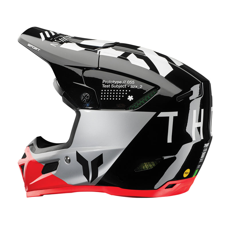Thor MX Helmet S25  Reflex Sport Composite Strike Black Red XLarge