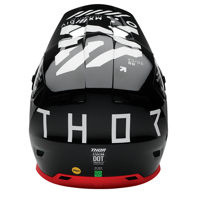 Thor MX Helmet S25  Reflex Sport Composite Strike Black Red XLarge