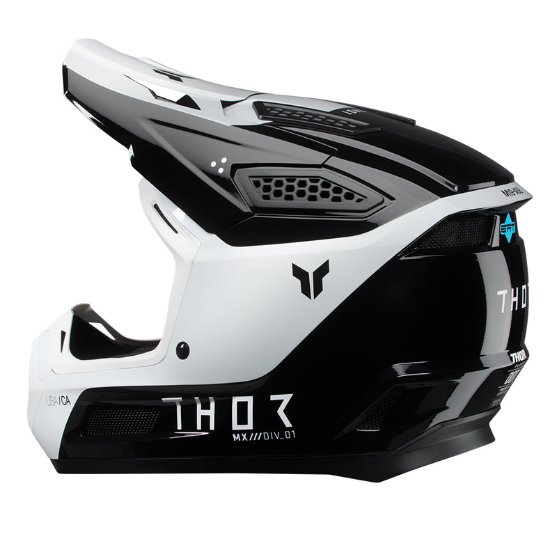 Thor MX Helmet S26  Fleet Storm Black White 2XL