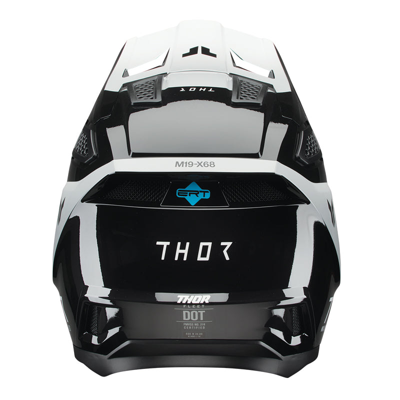 Thor MX Helmet S26  Fleet Storm Black White 2XL