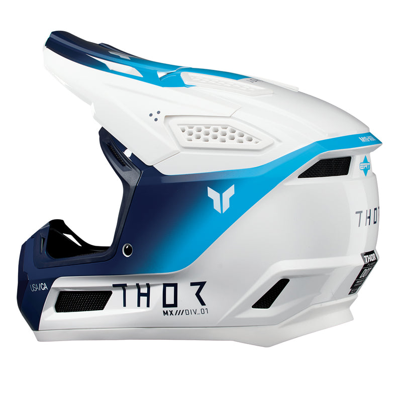 Thor MX Helmet S26  Fleet Storm White Navy XLarge