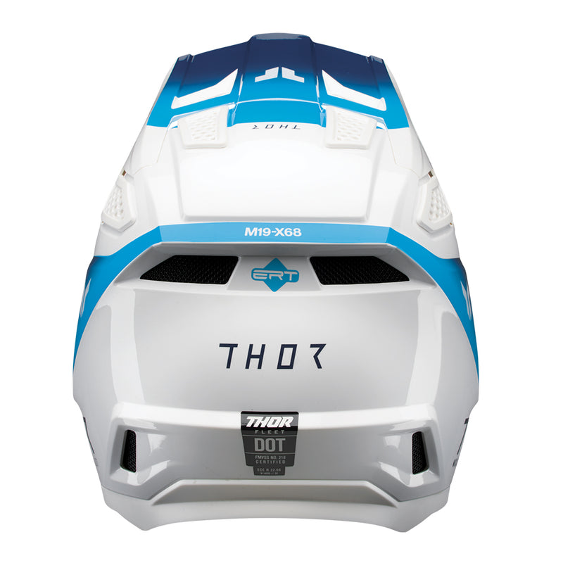Thor MX Helmet S26  Fleet Storm White Navy XLarge