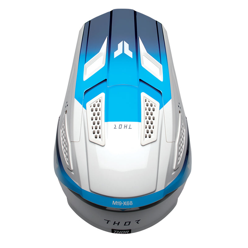 Thor MX Helmet S26  Fleet Storm White Navy XLarge