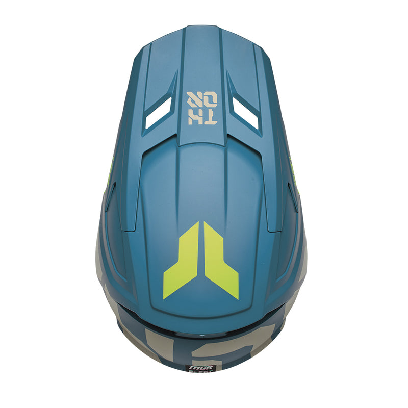 Thor MX Helmet S26  Fleet Forge Blue Youth Medium