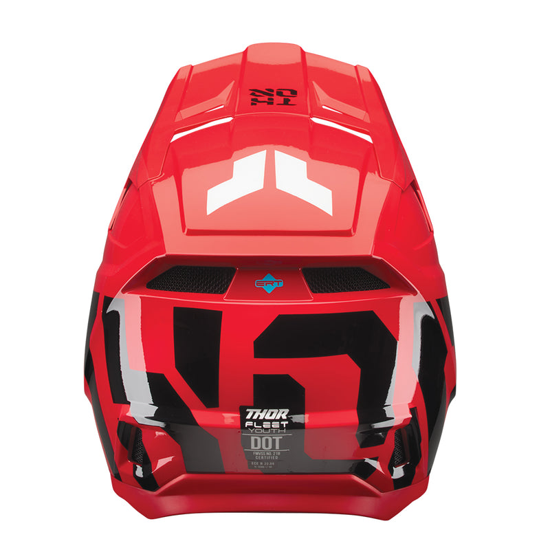 Thor MX Helmet S26  Fleet Forge Red Youth Small