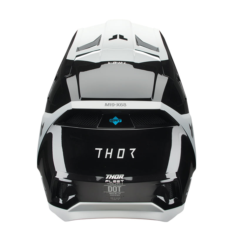Thor MX Helmet S26  Fleet Storm Black White Youth Medium