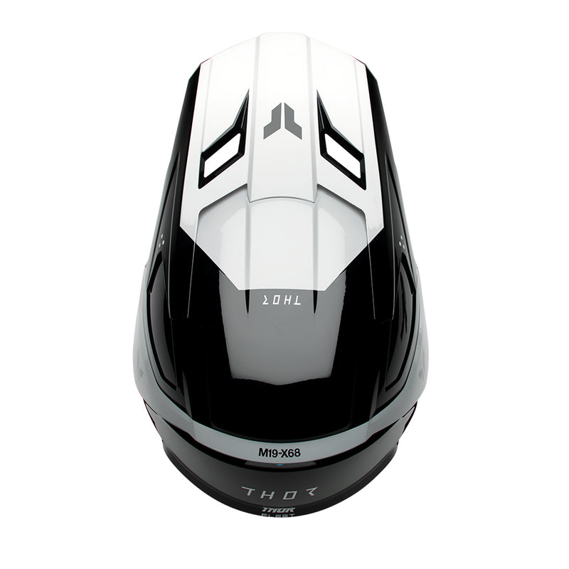 Thor MX Helmet S26  Fleet Storm Black White Youth Medium