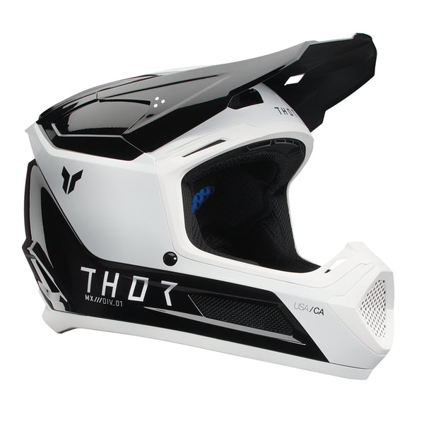 Thor MX Helmet S26  Fleet Storm Black White Youth Large